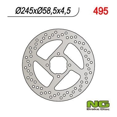 NG495 TARCZA HAMULCOWA YAMAHA YFM 350 WARRIOR '00-'03 (245x58,5x4,5)