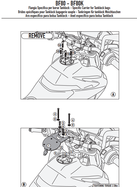 KAPPA MOCOWANIE TANKLOCK KTM 890 SMT '23-,