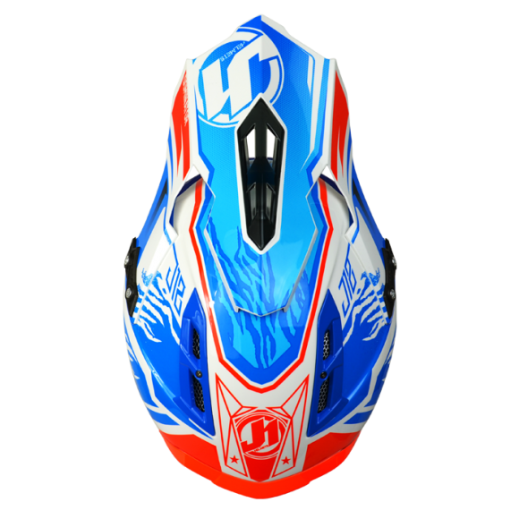 KASK JUST1 J12 DOMINATOR WHITE-BLUE-RED
