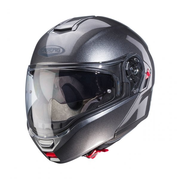 CABERG KASK SZCZĘKOWY FLIP-UP LEVO X SZARY METALIK