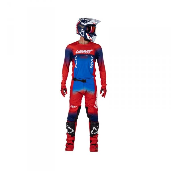 Spodnie offroadowe Leatt Moto 5.5 I.K.S Royal Blue Red
