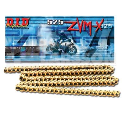 Łańcuch napędowy DID G&G 525 ZVMX/108 X2-ring hiper wzmocniony złoty 2151827