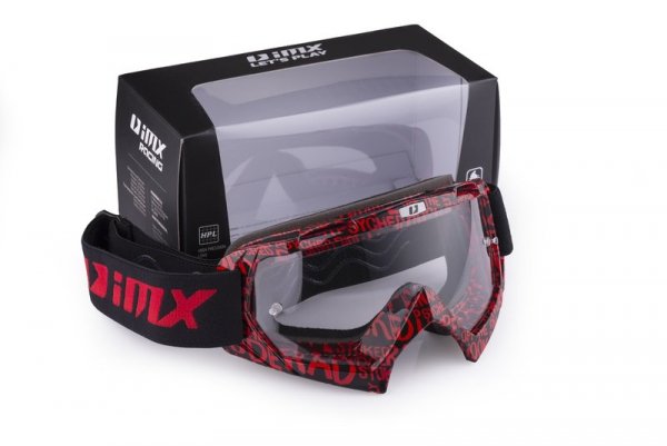 GOGLE IMX MUD GRAPHIC RED/BLACK SZYBA CLEAR