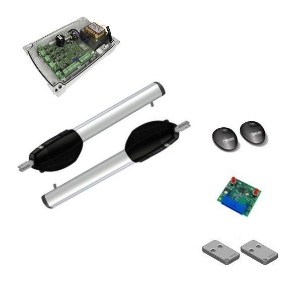 Napęd ROGER KIT BE20/211/HS/L LIGHT - zestaw automatyki do bramy dwuskrzydłowej o skrzydle do 2,5 m i 300 kg