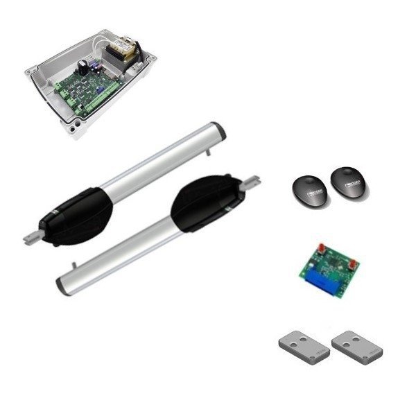 Napęd ROGER KIT BE20/210/L LIGHT - zestaw automatyki do bramy dwuskrzydłowej o skrzydle do 2,8 m i 300 kg