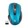 Mysz bezprzewodowa Defender PRIME MB-053 optyczna bezklikowa silent 1600dpi niebieska - OTW OPAK