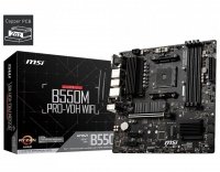 Płyta MSI B550M PRO-VDH WIFI /AMD B550/DDR4/SATA3/M.2/<br />USB3.1/PCIe4.0/Wifi/<br />BT/AM4/mATX 