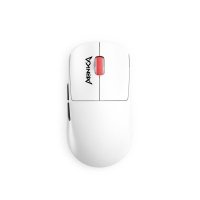 Mysz bezprzewodowa Monka PRIME optyczna 26000dpi 2.4 GHz + Bluetooth biała AKUMULATOR 6 przycisków gaming PixArt PAW3395 Kailh 