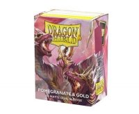 Koszulki Dragon Shield Standard Matte Dual Sleeves Pomegranate & Gold (100) 