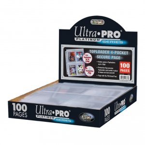 Strona Do Segregatora Ultra Pro 4-Pocket Secure Platinum Page for Toploaders Box (100 sztuk)