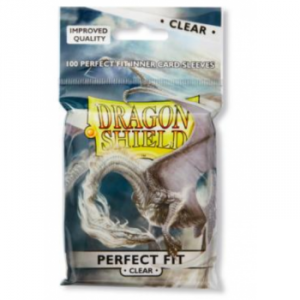 Dragon Shield Standard Perfect Fit Sleeves - Clear/Clear 