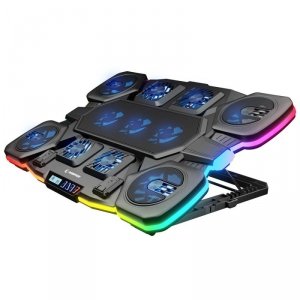 Podstawka chłodząca Rampage GLACIERS50 Gamingowa pod laptop 14–17”, 2600RPM, czarna