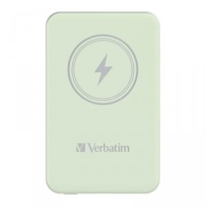 Powerbank Verbatim Charge 'n' Go Magnetic Wireless 10000mAh USB-C PD 3.0 Green - OTW OPAK