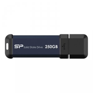 Dysk zewnętrzny SSD Silicon Power MS60 250GB USB 3.2 Gen2 600/500 MB/s Niebieski