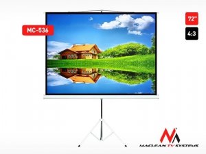 Ekran projekcyjny Maclean MC-536 72 4:3 145x110 na stojaku