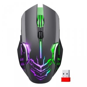 Mysz bezprzewodowa Defender KATANA GM-511 optyczna 3200dpi czarna RGB AKUMULATOR 7 przycisków Gaming bezklikowa silent - USZ OPA