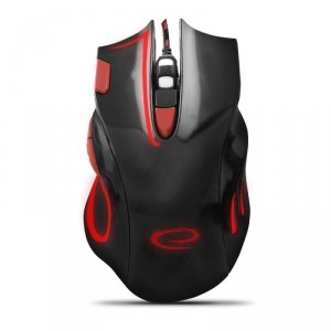 Mysz przewodowa Esperanza MX401 Hawk optyczna Gaming USB czarno-czerwona - USZ OPAK