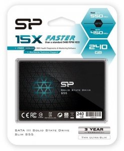 Dysk SSD 240GB 2.5 SATA3 (550/450) 7mm Silicon Power S55 