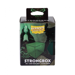 Dragon Shield Strongbox Clear Green/83.5x106x75.5mm/100+ Card Deck Box