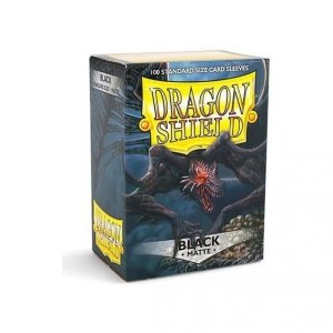 USZKODZONE: Koszulki Dragon Shield Standard Sleeves - Matte Black (100)
