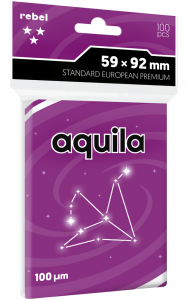 Koszulki na karty Rebel (59x92 mm) Aquila Premium, 100 sztuk
