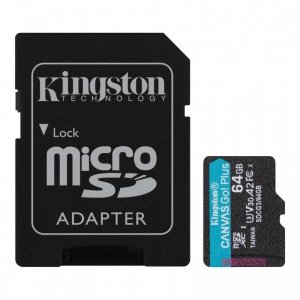 Karta pamięci Kingston microSD 64GB Canvas Go! Plus  Class 10,UHS-I + adapter