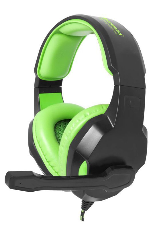 Słuchawki z mikrofonem Esperanza &quot;Cobra&quot; Gaming czarno-zielone