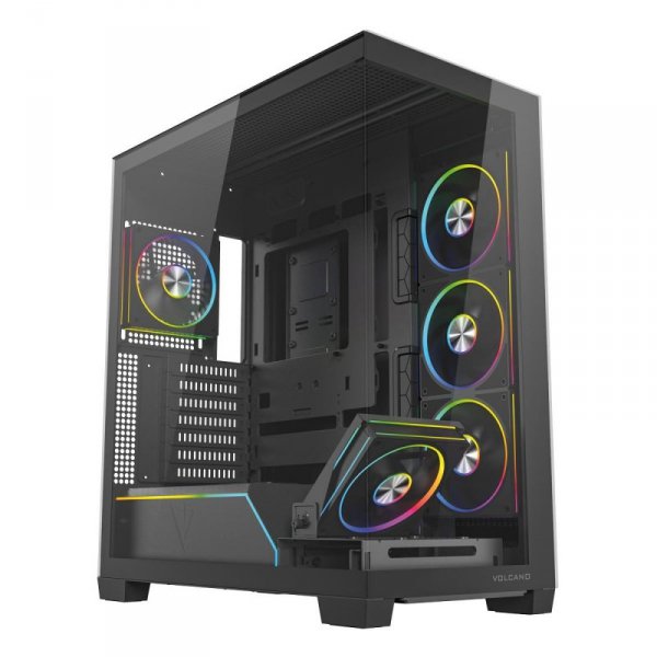 Obudowa Modecom Volcano Stellar Plus ARGB MIDI 5F, czarna