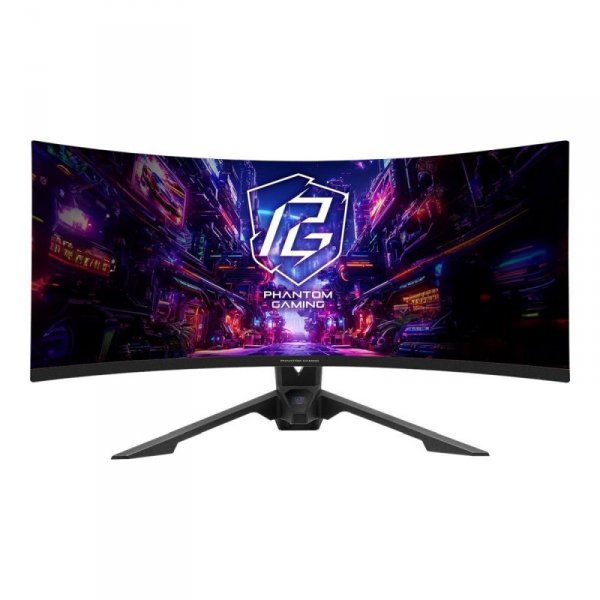 Monitor ASRock 34&quot; Curved Phantom Gaming Monitor PG34QRT3A VA WQHD 180Hz 2xHDMI 2xDP HUB WiFi głośniki 2x2W