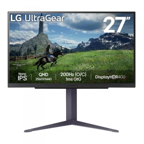 Monitor LG 27&quot; UltraGear 27GS85Q-B Nano IPS QHD 200Hz 2xHDMI DP 3xUSB