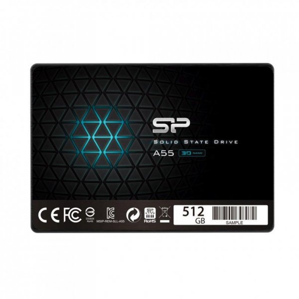 Dysk SSD Silicon Power A55 512GB 2.5&quot; SATA3 (500/450) 3D NAND, 7mm