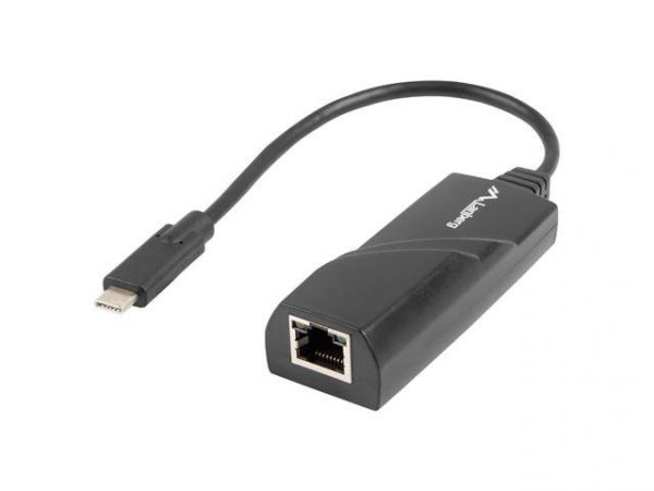 Karta sieciowa Lanberg USB-C 3.1 -&gt; RJ-45 1Gb na kablu