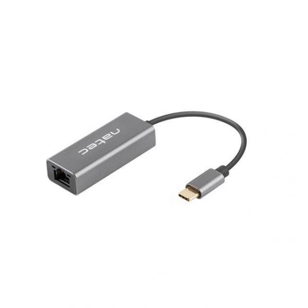 Karta sieciowa Natec Cricket USB-C 3.1 -&gt; RJ-45 1Gb na kablu