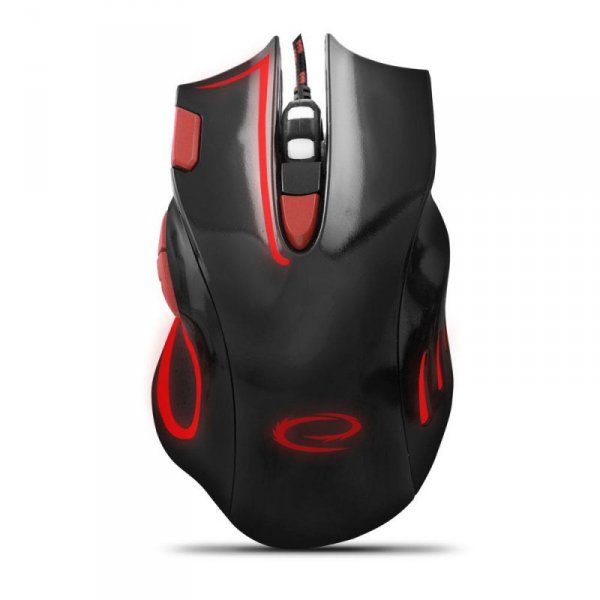 Mysz przewodowa Esperanza MX401 Hawk optyczna Gaming USB czarno-czerwona - USZ OPAK