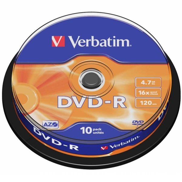 DVD-R VERBATIM 4.7GB  SPIN 10