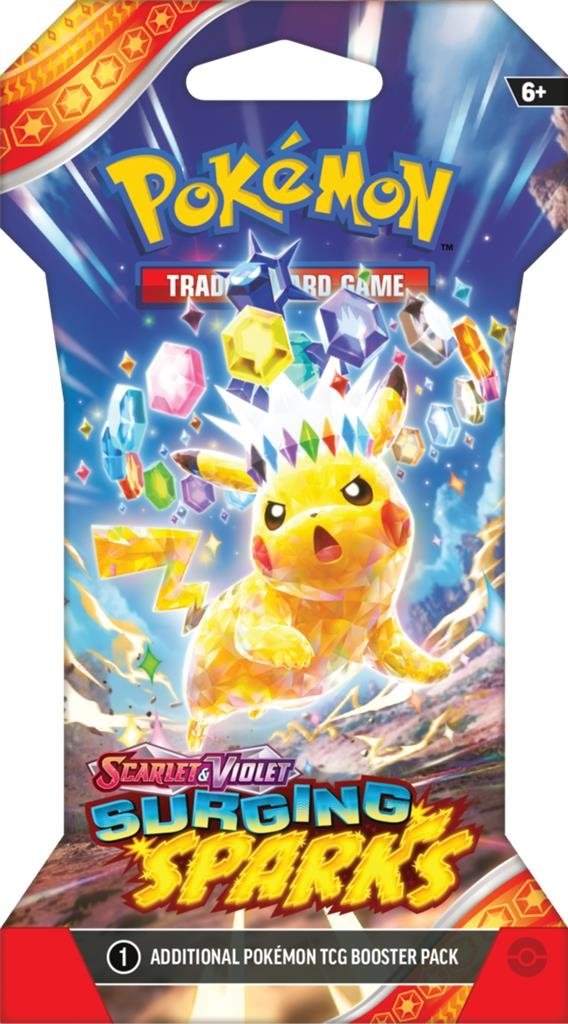 Pokémon TCG: Scarlet &amp; Violet - Surging Sparks - Sleeved Booster