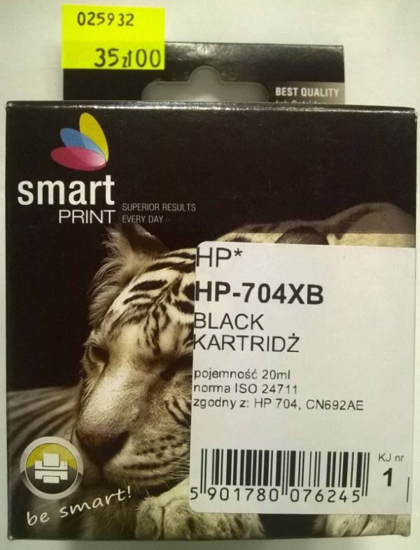 HP 704 CZARNY            smart PRINT