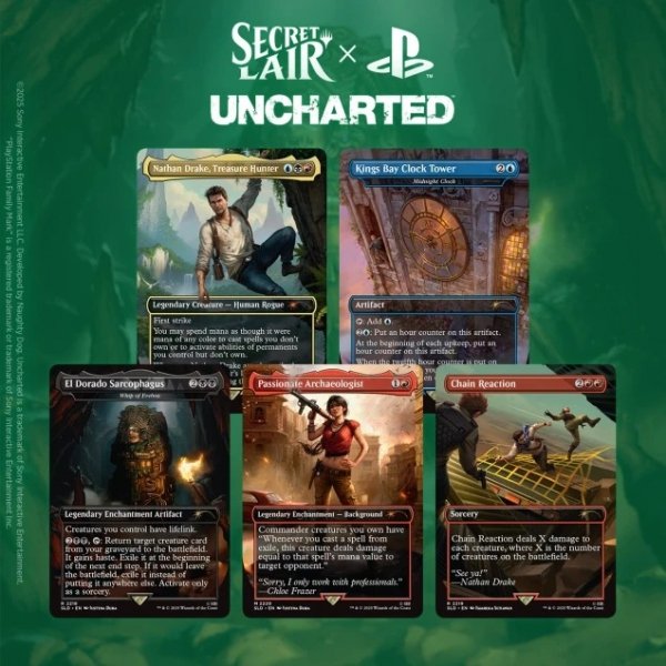 MTG WPN Exclusive Secret Lair x Uncharted