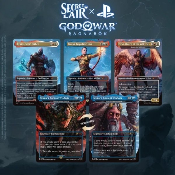 MTG WPN Exclusive Secret Lair x God of War: Norse