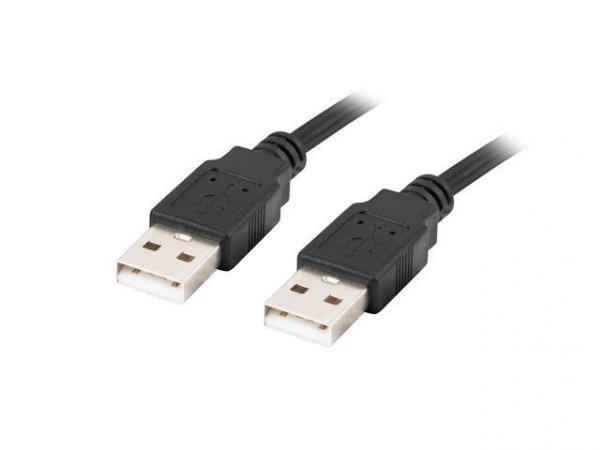 Kabel USB 2.0 Lanberg AM-AM 0,5m czarny