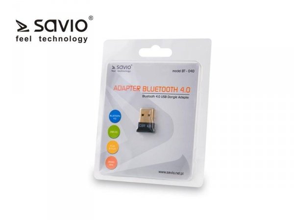 SAVIO BT-040 Adapter komputerowy Bluetooth 4.0