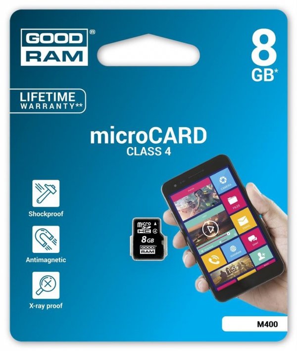 GOODRAM Karta Pamięci Micro SDHC 8GB Class 4
