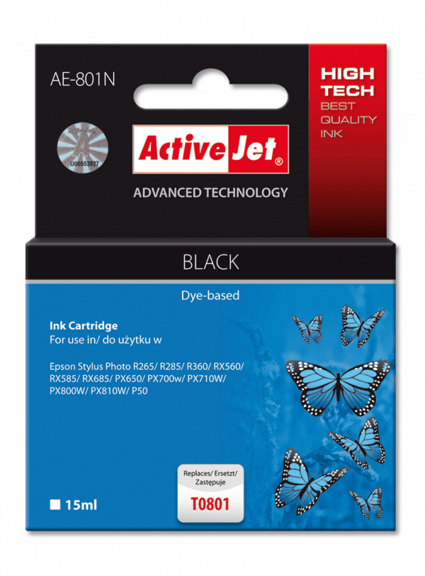 Tusz Activejet AE-803N (zamiennik Epson T0803; 15 ml; magenta)