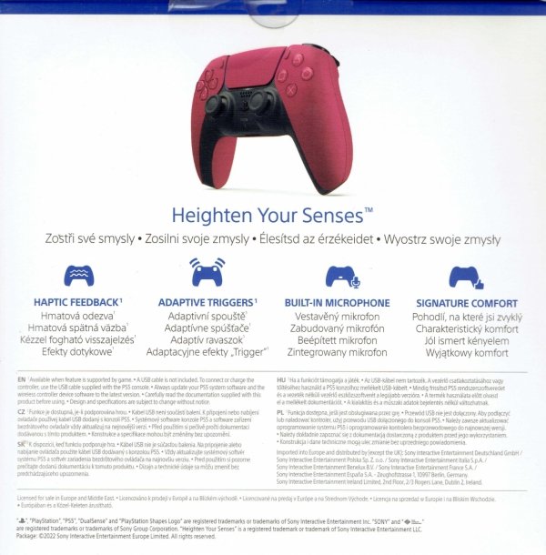 Bezprzewodowy Kontroler Pad PS5 SONY DualSense CFI-ZCT1W