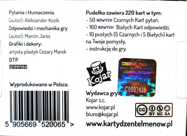 Karty Dżentelmenów: Epizod Piąty