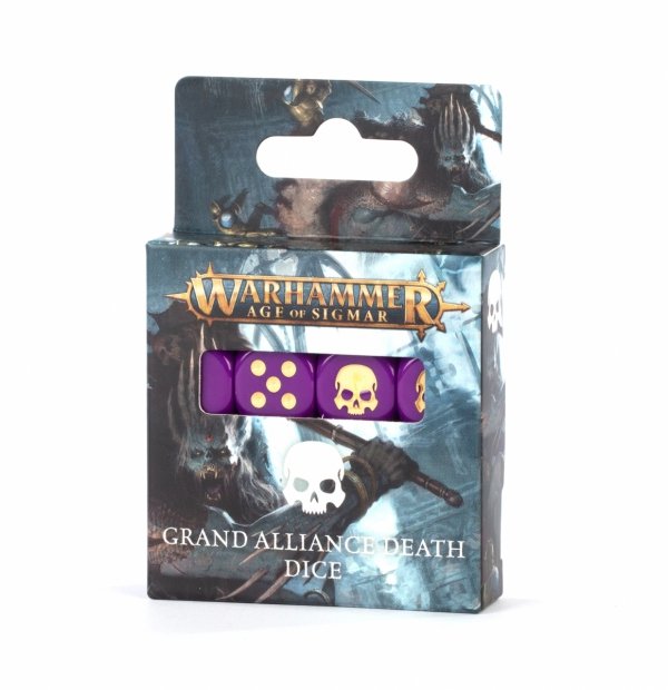 Warhammer Age Of Sigmar. Grand Alliance Death Dice. Zestaw Kości