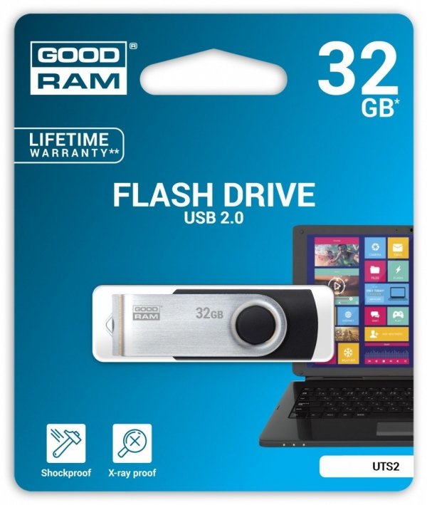Pendrive 32GB GOODRAM Twister USB2.0 Black
