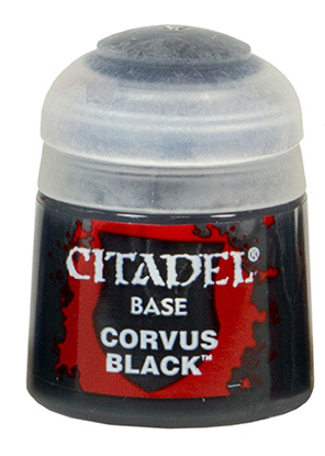 Farba Citadel Base: Corvus Black 12ml