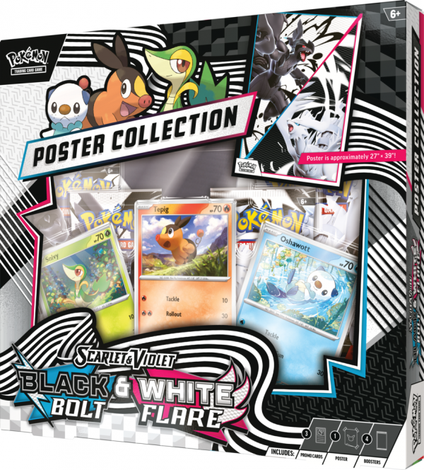 Pokémon TCG: Scarlet &amp; Violet - White Flare &amp; Black Bolt - Unova Poster Collection