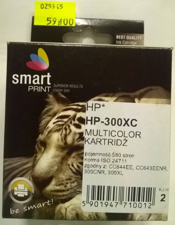 HP 300XL KOLOR           smart PRINT